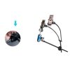 TaffSTUDIO Microphone Standing Tripod with 2 x Smartphone Holder - NB-03