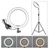 TaffSTUDIO Lampu Ring Light LED 3in1 Color Tripod Holder 25.5cm 12W - QX-260