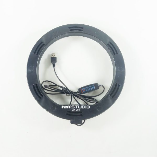 TaffSTUDIO Lampu Ring Light LED 3in1 Color Tripod Holder 25.5cm 12W - QX-260