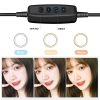 TaffSTUDIO Lampu Ring Light LED 3in1 Color Tripod Holder 25.5cm 12W - QX-260