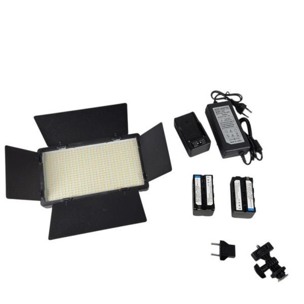 TaffSTUDIO Lampu Kamera Foto Video Fill Light 40W 600 LED - U600+