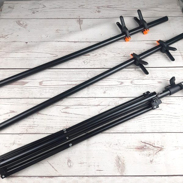 TaffSTUDIO Tripod T Backdrop Studio 150x200cm with 4 Clamp - DD-111