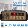 TaffSTUDIO Audio Amplifier Bluetooth HiFi DSP Mic Input 2 Channel - BT-198A