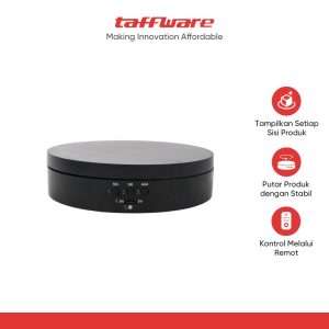 TaffSTUDIO Alas Putar Fotografi Rotating Display Mirror Base Remote - QM0104710