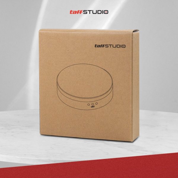 TaffSTUDIO Alas Putar Fotografi Rotating Display Mirror Base Remote - QM0104710