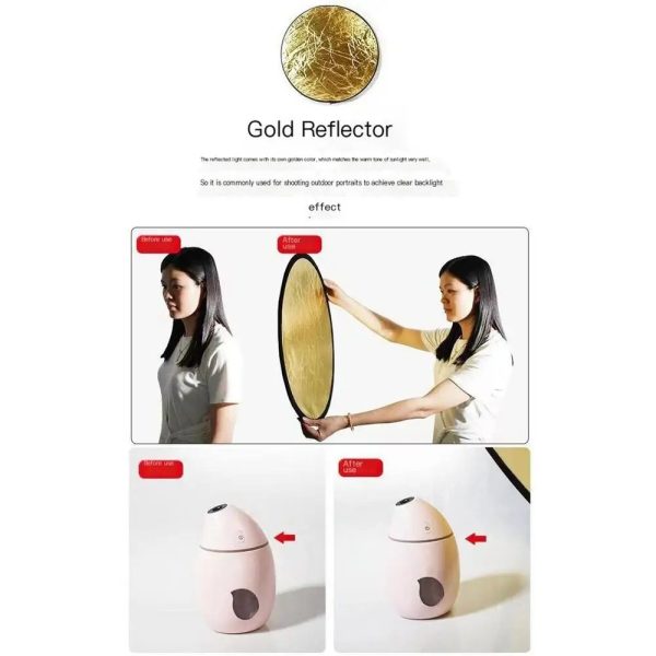 TaffSTUDIO Reflektor Cahaya Fotografi Studio 2in1 Foldable - TF-96