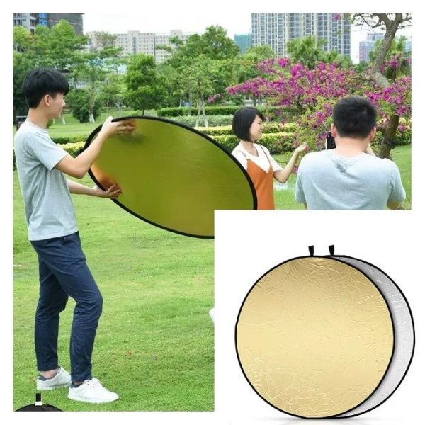 TaffSTUDIO Reflektor Cahaya Fotografi Studio 2in1 Foldable Portable - GO11
