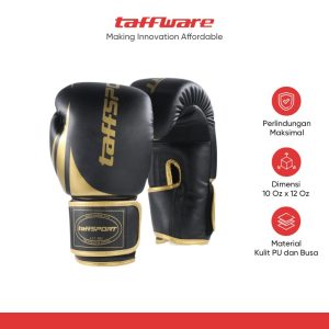 TaffSPORT Sarung Tangan Tinju Muay Thai Boxing MMA Breathable - PRO-BG-BN03
