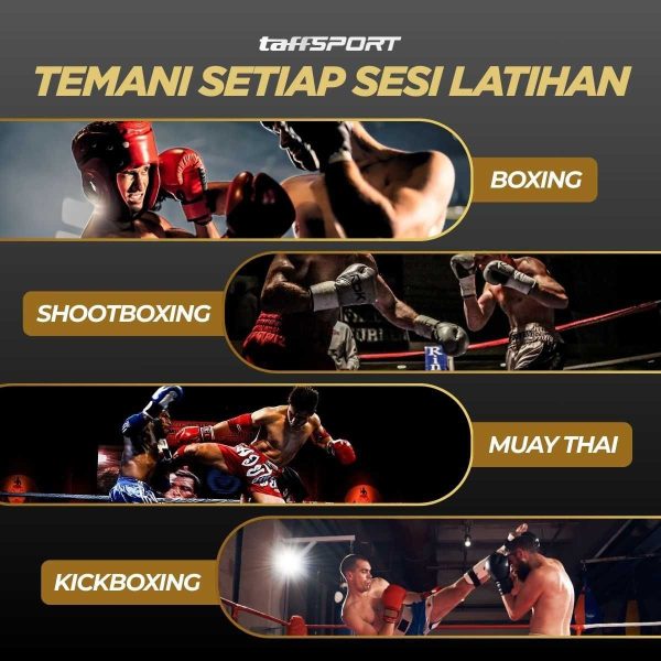 TaffSPORT Sarung Tangan Tinju Muay Thai Boxing MMA Breathable - PRO-BG-BN03