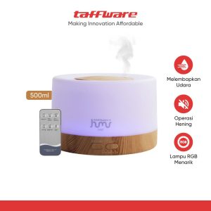 Taffware HUMI Air Humidifier Mini Ultrasonic Diffuser RGB 500ml Remote - 2467