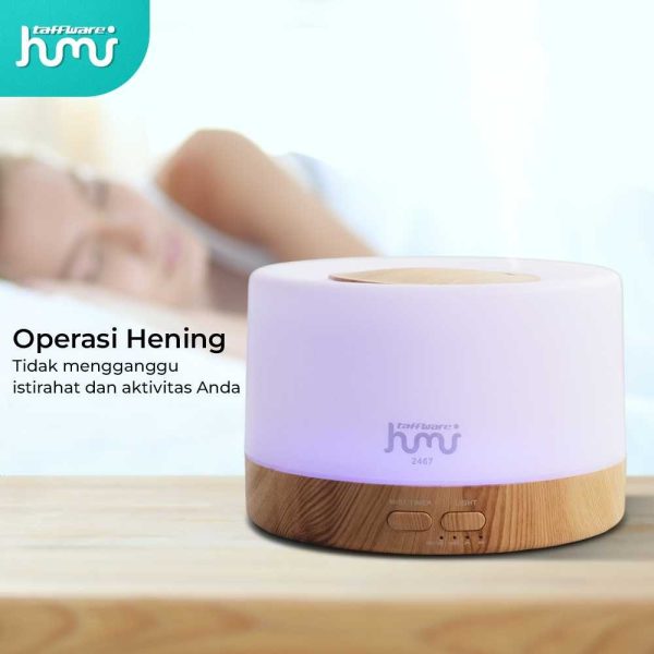 Taffware HUMI Air Humidifier Mini Ultrasonic Diffuser RGB 500ml Remote - 2467