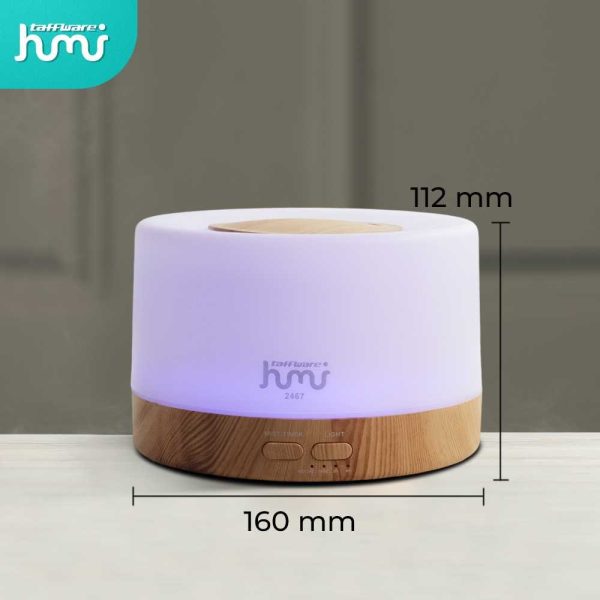 Taffware HUMI Air Humidifier Mini Ultrasonic Diffuser RGB 500ml Remote - 2467