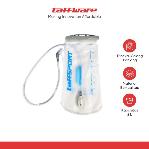 TaffSPORT Kantong Air Minum Water Bladder Hydration Pack Food Grade 2L - TFWB-20