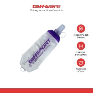 TaffSPORT Botol Minum Soft Flask Foldable Sport Water Bottle TPU 500ml - TF500