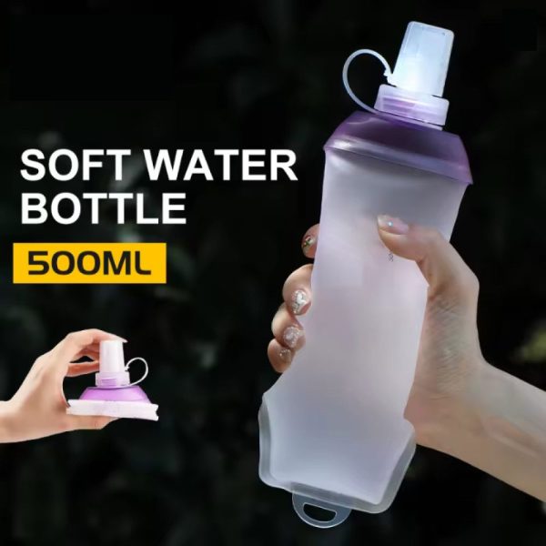 TaffSPORT Botol Minum Soft Flask Foldable Sport Water Bottle TPU 500ml - TF500