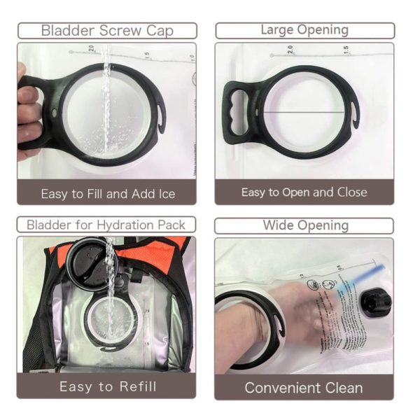 TaffSPORT Kantong Air Minum Water Bladder Hydration Pack Food Grade 2L - TF200