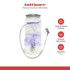 TaffSPORT Kantong Air Minum Water Bladder TPU Bite Valve 2L - TFWP-02