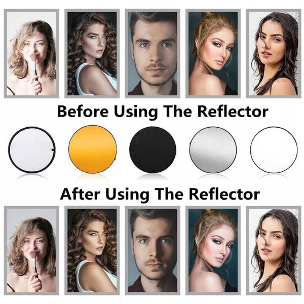 TaffSTUDIO Reflektor Cahaya Fotografi Studio 5in1 Diffuser 30cm - TS-51