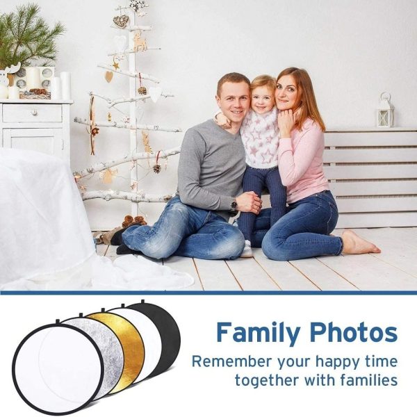 TaffSTUDIO Reflektor Cahaya Fotografi Studio 5in1 Diffuser 110cm - CL-RT110