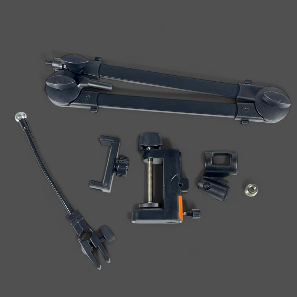 TaffSTUDIO Stand Holder Mikrofon Boom Arm Lazypod with Phone Holder - AK-V7