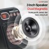 TaffSTUDIO Speaker Pinggang Bluetooth Voice Amplifier LED Wired - S25