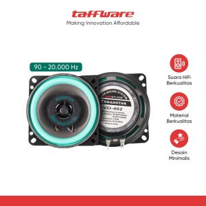 TaffSTUDIO Roadstar Speaker Coaxial Mobil HiFi 4 Inch 100W 1 PCS - VO-402