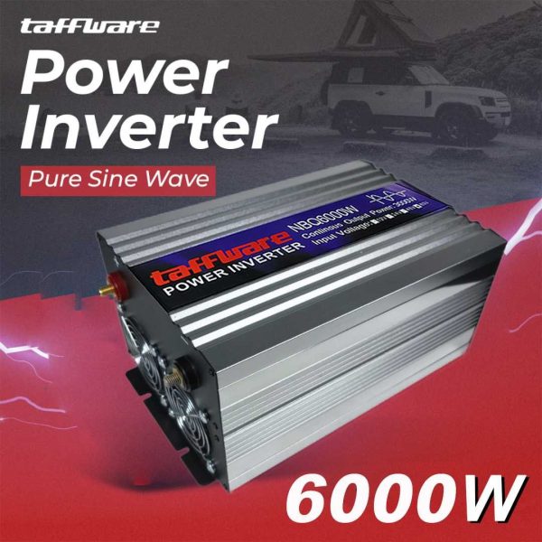 Taffware Power Inverter Mobil Pure Sine Wave DC 60V to AC 220V 6000W - NBQ6000W