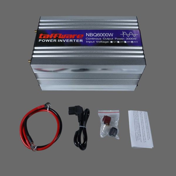 Taffware Power Inverter Mobil Pure Sine Wave DC 60V to AC 220V 6000W - NBQ6000W