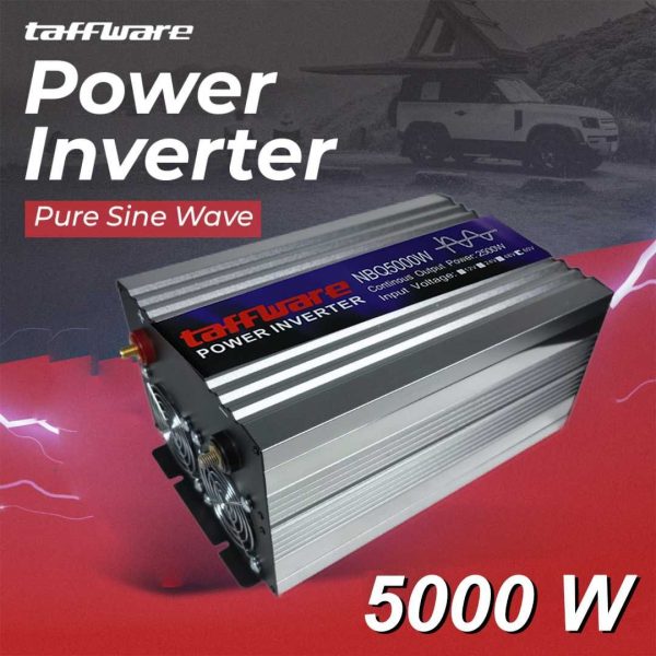 Taffware Power Inverter Mobil Pure Sine Wave DC 60V to AC 220V 5000W - NBQ5000W