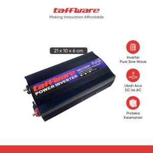 Taffware Power Inverter Mobil Pure Sine Wave DC 60V to AC 220V 1000W - NBQ1000W