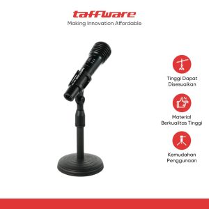 TaffSTUDIO Stand Mikrofon Desktop Disc Microphone Adjustable Height - L3