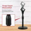 TaffSTUDIO Stand Mikrofon Desktop Disc Microphone Adjustable Height - L3