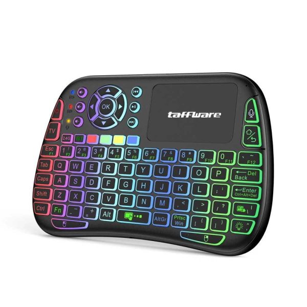 Taffware Keyboard Mini Touchpad Air Mouse IR Learning 2.4GHz Bluetooth - M9
