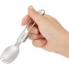 TaffSPORT Foldable Spoon Fork Sendok Garpu Lipat Stainless Steel - SVGF2