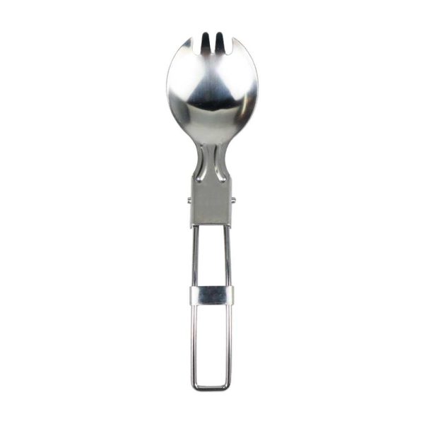TaffSPORT Foldable Spoon Fork Sendok Garpu Lipat Stainless Steel - SVGF2