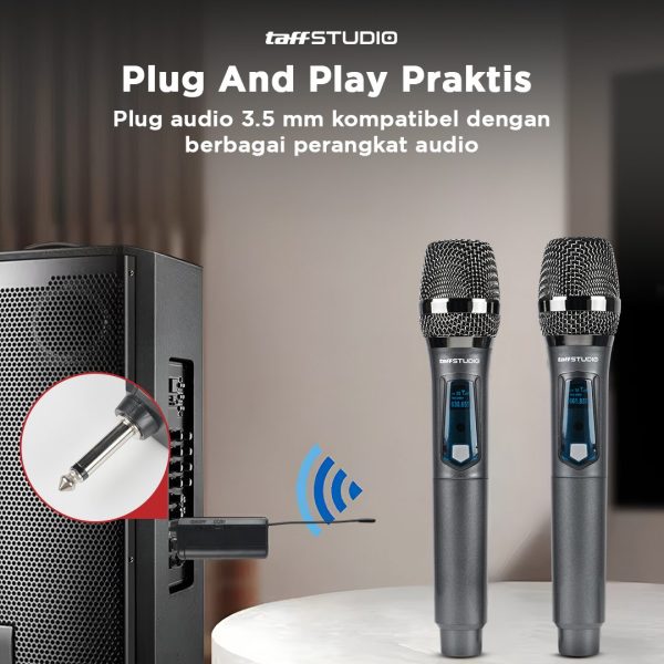 TaffSTUDIO Mikrofon Karaoke Wireless Portable KTV 2.4GHz - X220U