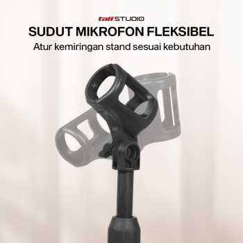 TaffSTUDIO Stand Mikrofon Desktop Disc Microphone Adjustable Height - L3