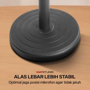 TaffSTUDIO Stand Mikrofon Desktop Disc Microphone Adjustable Height - L3