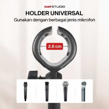 TaffSTUDIO Stand Mikrofon Desktop Disc Microphone Adjustable Height - L3