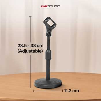 TaffSTUDIO Stand Mikrofon Desktop Disc Microphone Adjustable Height - L3