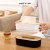 8 TaffHOME Kotak Tisu Kayu Oval Lifting Tissue Box Storage- KE21
