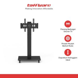 Taffware Bracket TV Floor Stand Wheel VESA 400 x 400 for 32-60 Inch TV - Z60