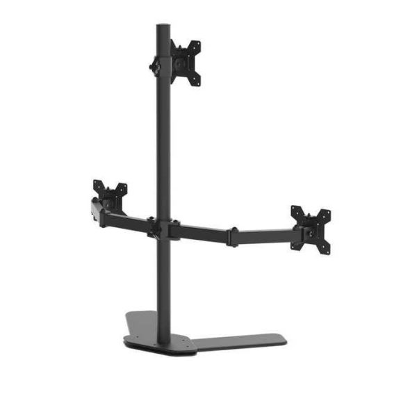 Taffware Bracket TV Table Stand Triple Monitor VESA 100x100 10-27 Inch - KM-T3B
