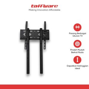 Taffware Bracket TV Floor Stand Wheel VESA 400 x 400 for 32-55 Inch TV - KM-Y602