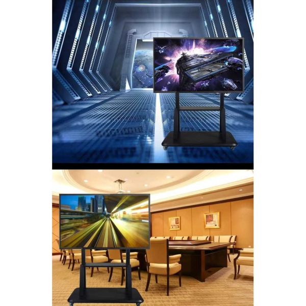 Taffware Bracket TV Floor Stand Wheel VESA 600x400 for 40-75 Inch TV - KM-1700S