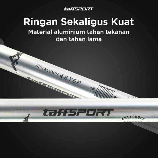 TaffSPORT Tongkat Hiking Trekking Pole Telescopic Aluminium 4 Section - X-110