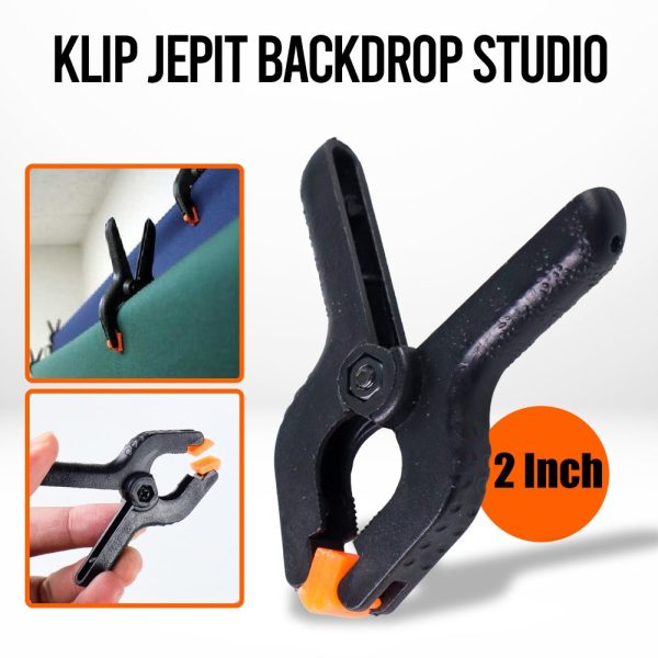 TaffSTUDIO Klip Jepit Backdrop Studio Fotografi Woodworking 2 Inch - PB-A06