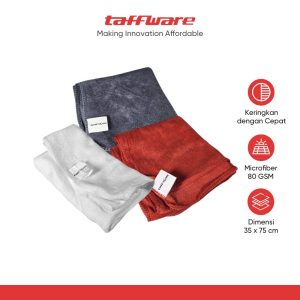 TaffHOME Kain Lap Microfiber Mobil High Absorption 80 GSM 35x75cm - T80