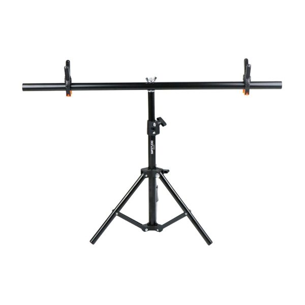 TaffSTUDIO Bracket Stand Backdrop Foto Studio T-Shape with 2 Clip - M138