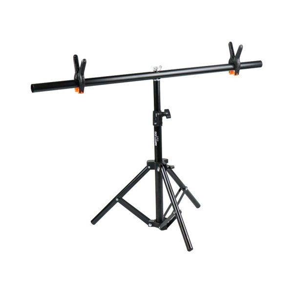 TaffSTUDIO Bracket Stand Backdrop Foto Studio T-Shape with 2 Clip - M138